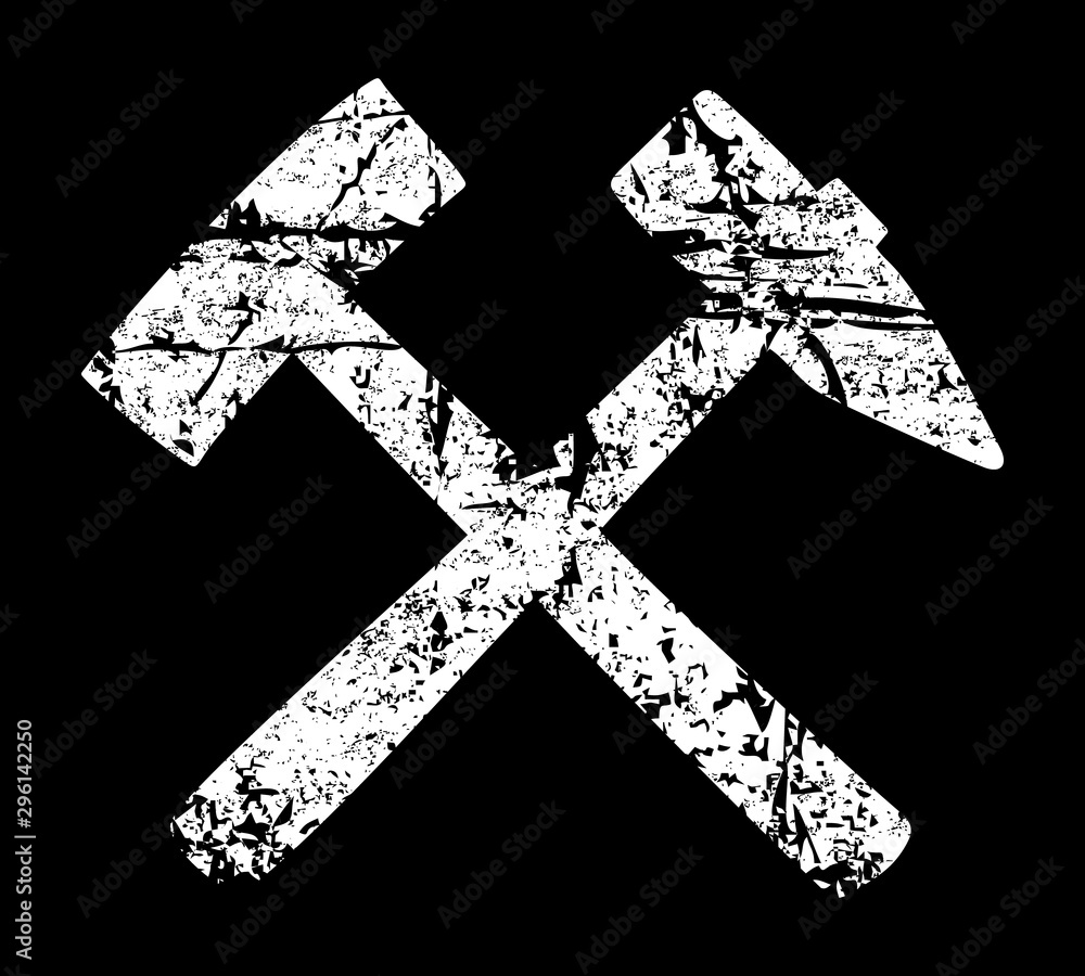 Obraz premium Schlägel und Eisen (Vintage Weiß)