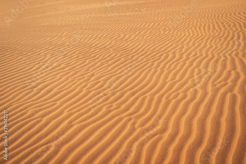 Abstract background and texture of sand waves in desert