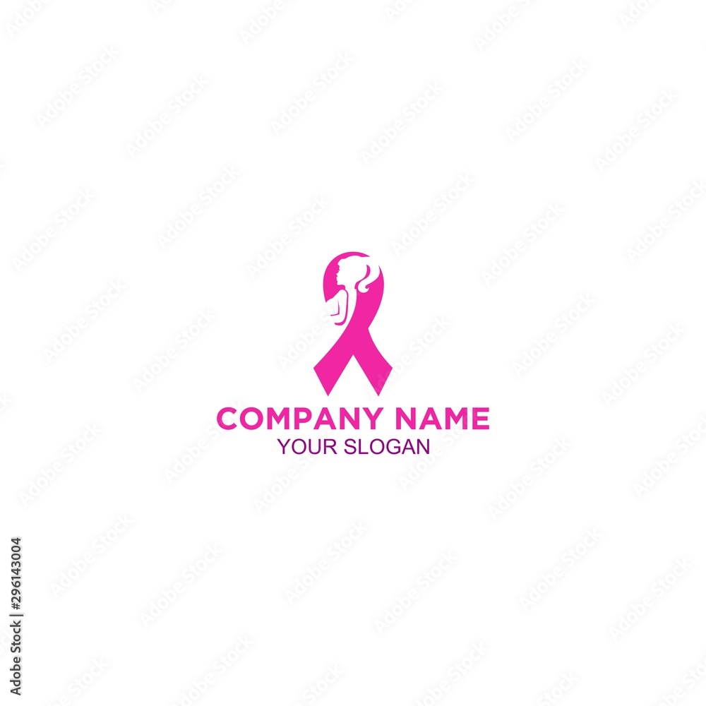 Girl Fight Breast Cancer Logo Design Vector Girl Fight Breast Cancer Logo Design Vector