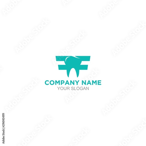 FF Dental Logo Design Vector