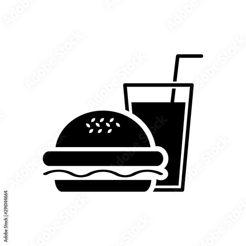 Burger and drink icon
