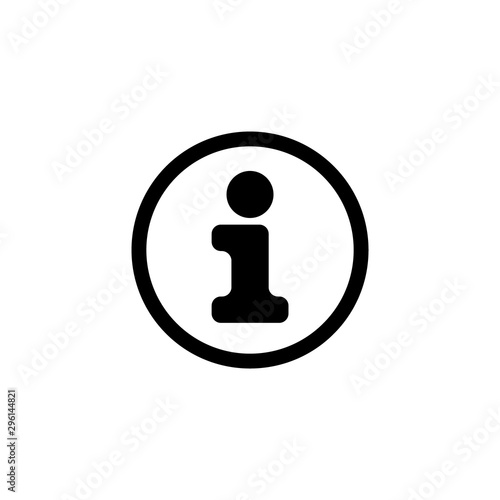 Information Icon Gimmick Vector Template Black White