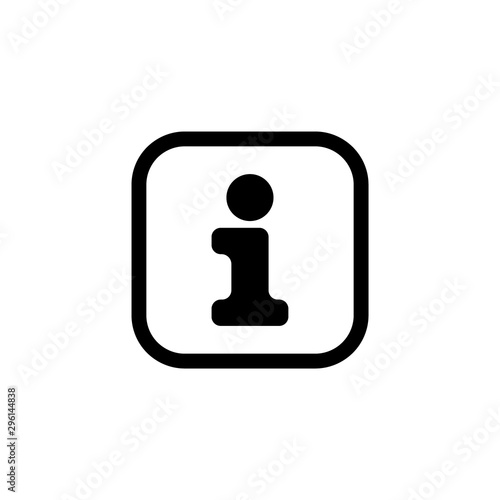 Information Icon Gimmick Vector Template Black White