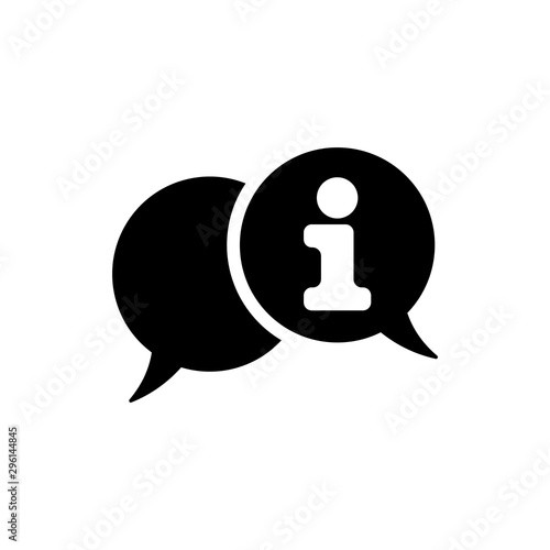 Information Icon Gimmick Vector Template Black White