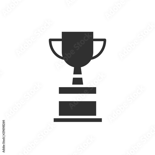 Isolated trophy icon flat vector design