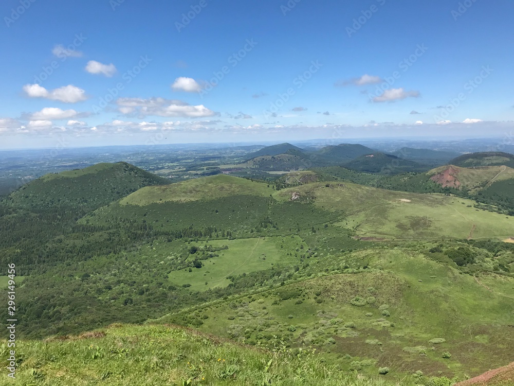 Fototapeta premium Vue du sommet du Puy-de-Dôme