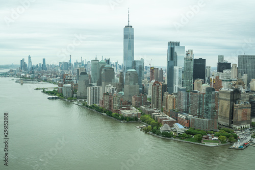 New York Skyline from above Image, Manhattan architecture photography, aerial view over New York city 