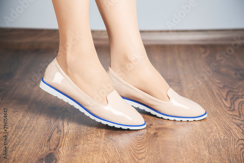 woman feet with shoes