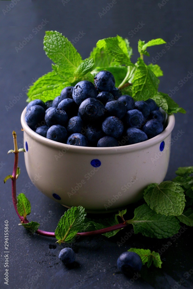 Blueberries in a bowl Blueberries in a bowl