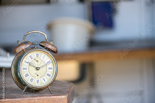 Detail old alarm clocks