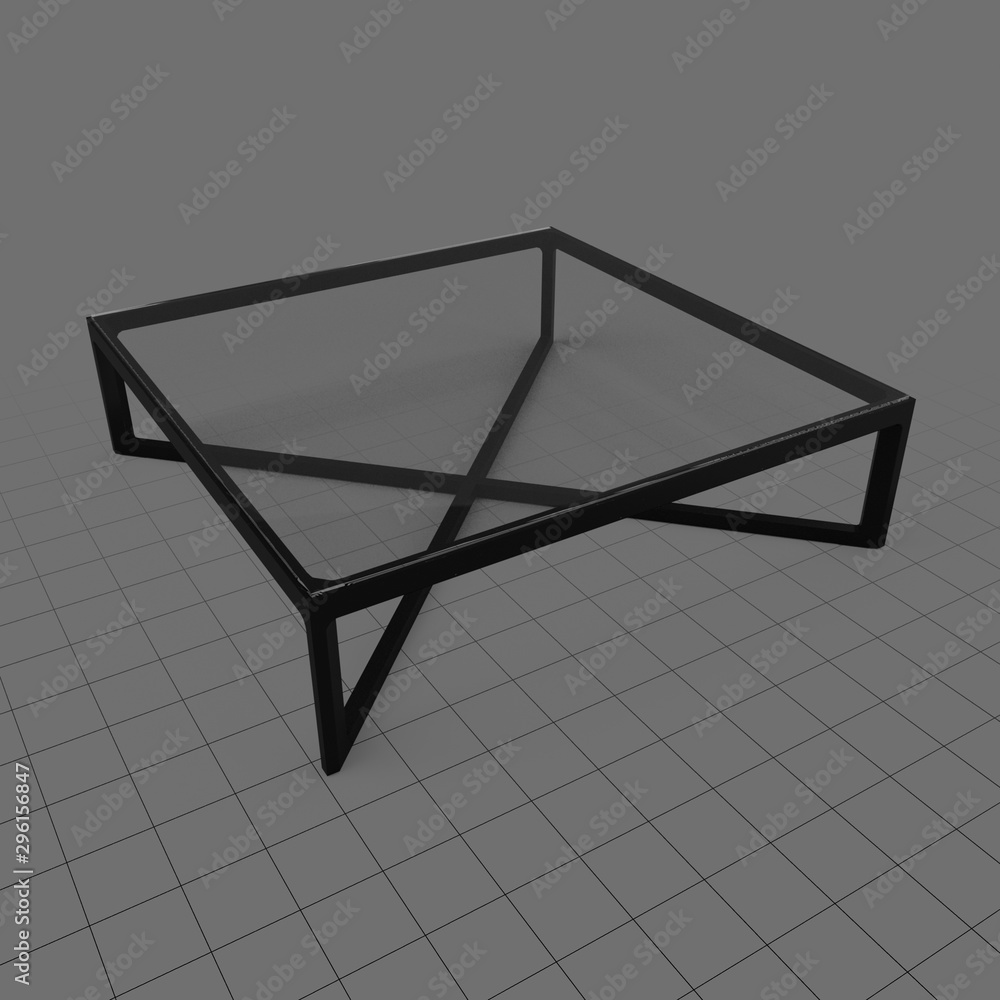 Modern coffee table Stock 3D asset Adobe Stock