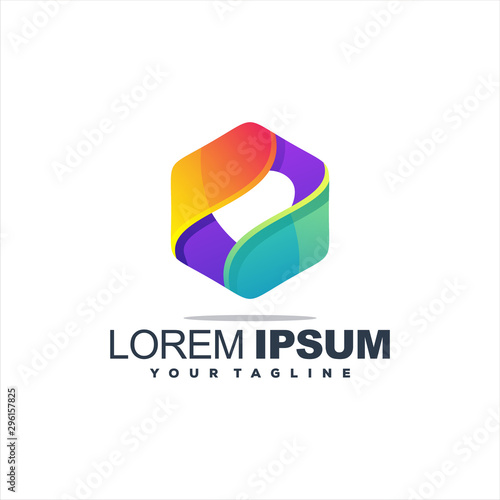Free Download awesome abstract gradient logo design - GFXLoad