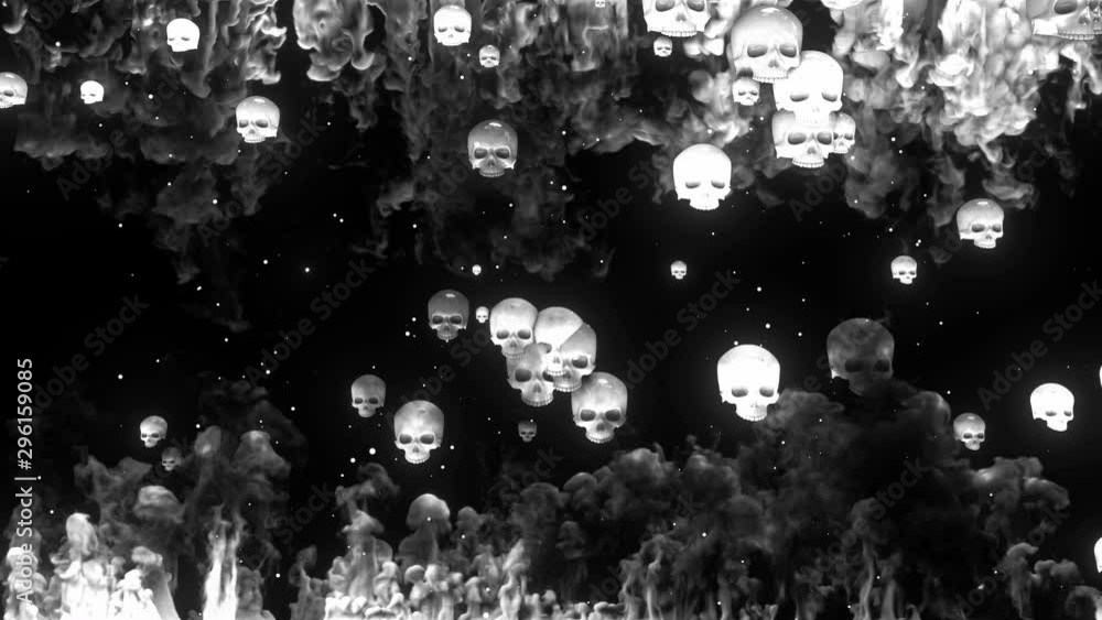 Halloween abstract background with skull Halloween abstract background with skull