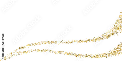 Glitter Stars. Luxury Confetti tiny Gold Christmas