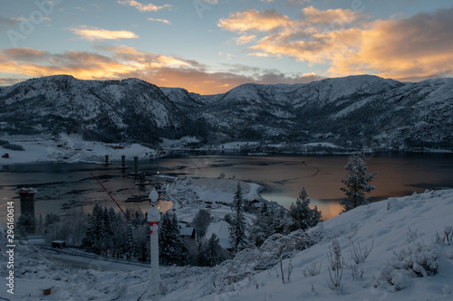 Winter construction site photo