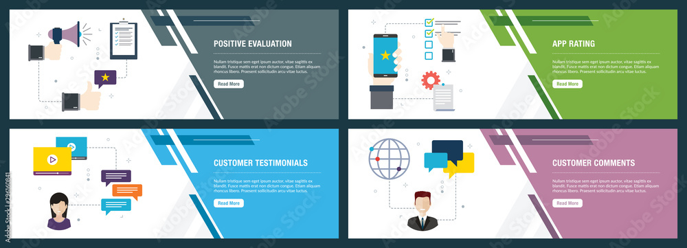 Positive evaluation, app rating and customer testimonials. Positive evaluation, app rating and customer testimonials.