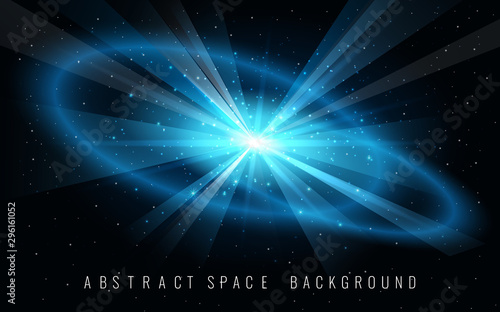Abstract Background with Supernova Blast in Space