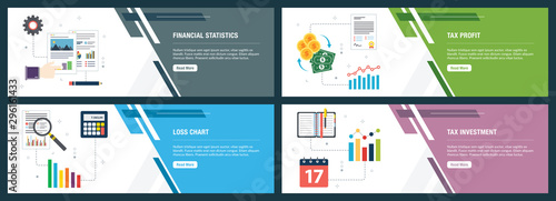 Financial statistics, tax profit and loss chart