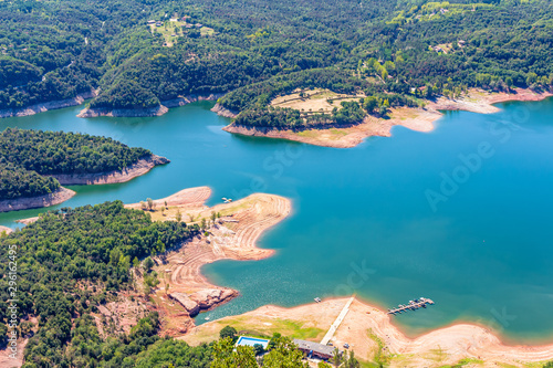 Panoramic aerial of the swamp of Sau