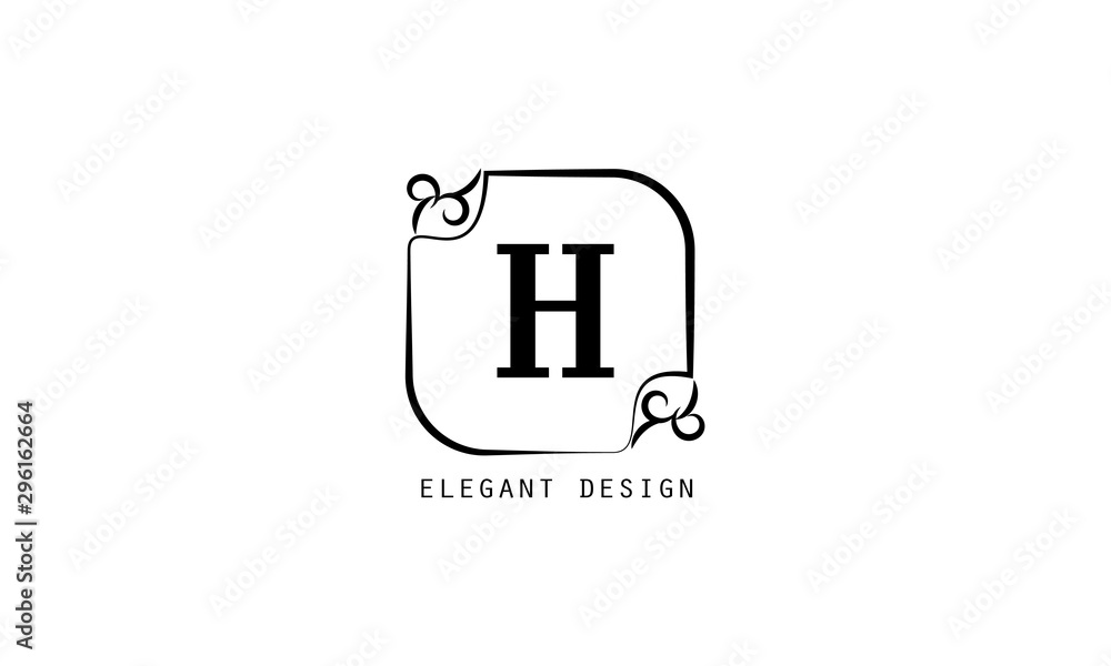 Modern and elegant geometric design of the logo with the letter. Monograms for florists, cosmetics, business. Stylish minimalist vector illustration. Modern and elegant geometric design of the logo with the letter. Monograms for florists, cosmetics, business. Stylish minimalist vector illustration.