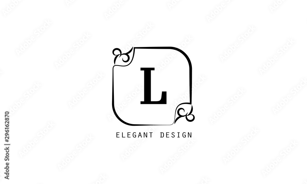 Modern and elegant geometric design of the logo with the letter. Monograms for florists, cosmetics, business. Stylish minimalist vector illustration. Modern and elegant geometric design of the logo with the letter. Monograms for florists, cosmetics, business. Stylish minimalist vector illustration.