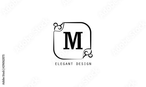 Modern and elegant geometric design of the logo with the letter. Monograms for florists, cosmetics, business. Stylish minimalist vector illustration.