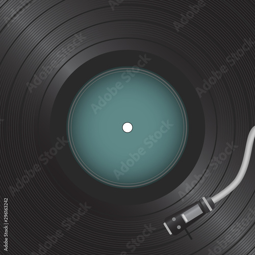 Retro vinyl disk. Gramophone Vinyl record
