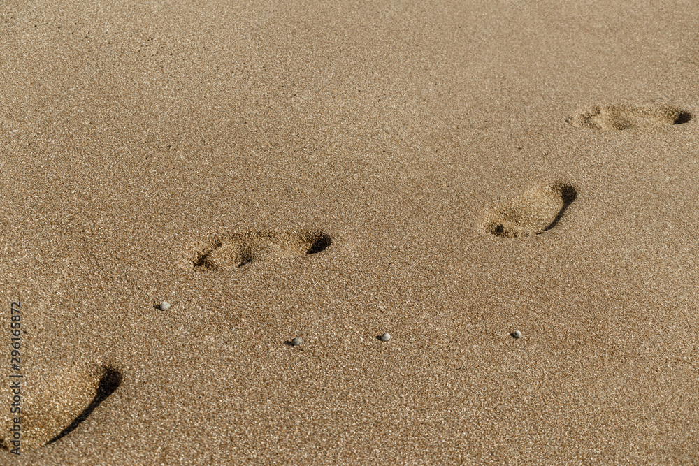 footprints in the sand left by me on the Adriatic footprints in the sand left by me on the Adriatic