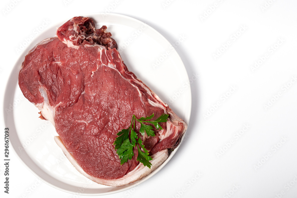 Raw beef steak for grill, BBQ or cooking Raw beef steak for grill, BBQ or cooking