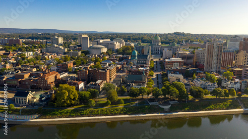 Harrisburg state capital of Pennsylvania along on the Susquehanna River