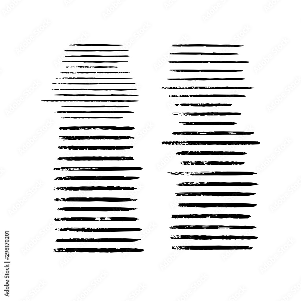 Brush strokes. Vector pattern with lines