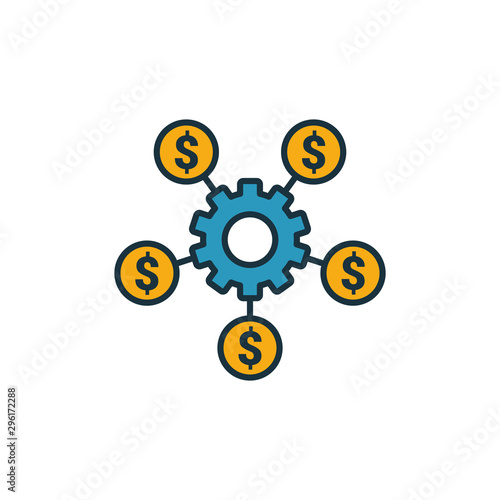 Crowdsourcing icon set. Four elements in diferent styles from content icons collection. Creative crowdsourcing icons filled, outline, colored and flat symbols