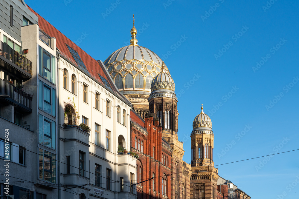 Building of the New Synagogue in Berlin 