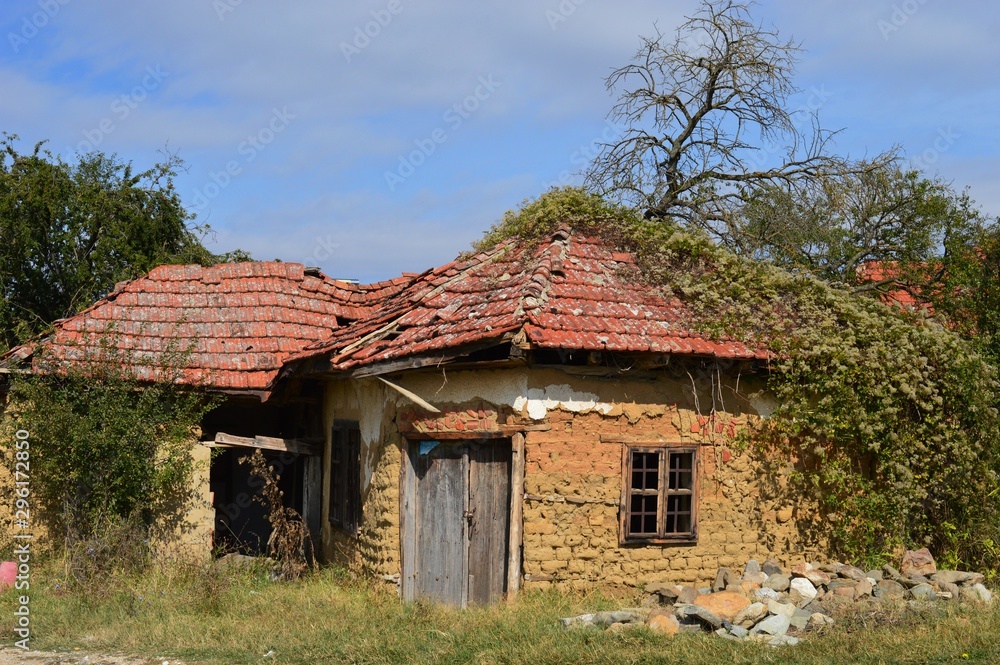an old, abandoned village house an old, abandoned village house
