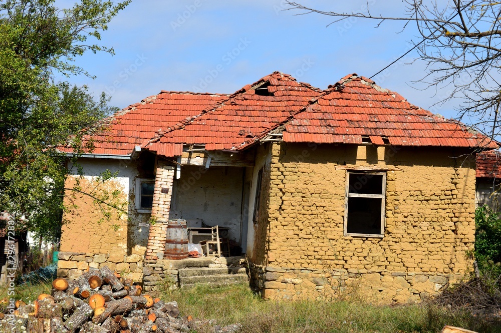 an old, abandoned village house an old, abandoned village house