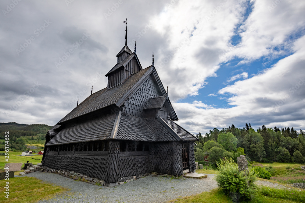 Eidsborg wooden stave church in Norway