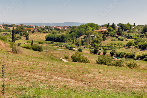 Tuscany summer lasndscape, Western Italy. photo