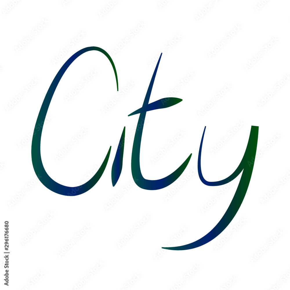 city lettering vector illustration isolated city lettering vector illustration isolated