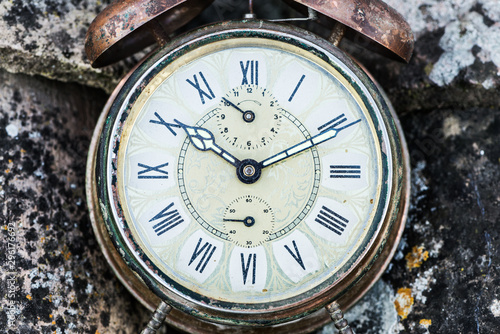 Wallpaper Mural Detail old alarm clocks Torontodigital.ca