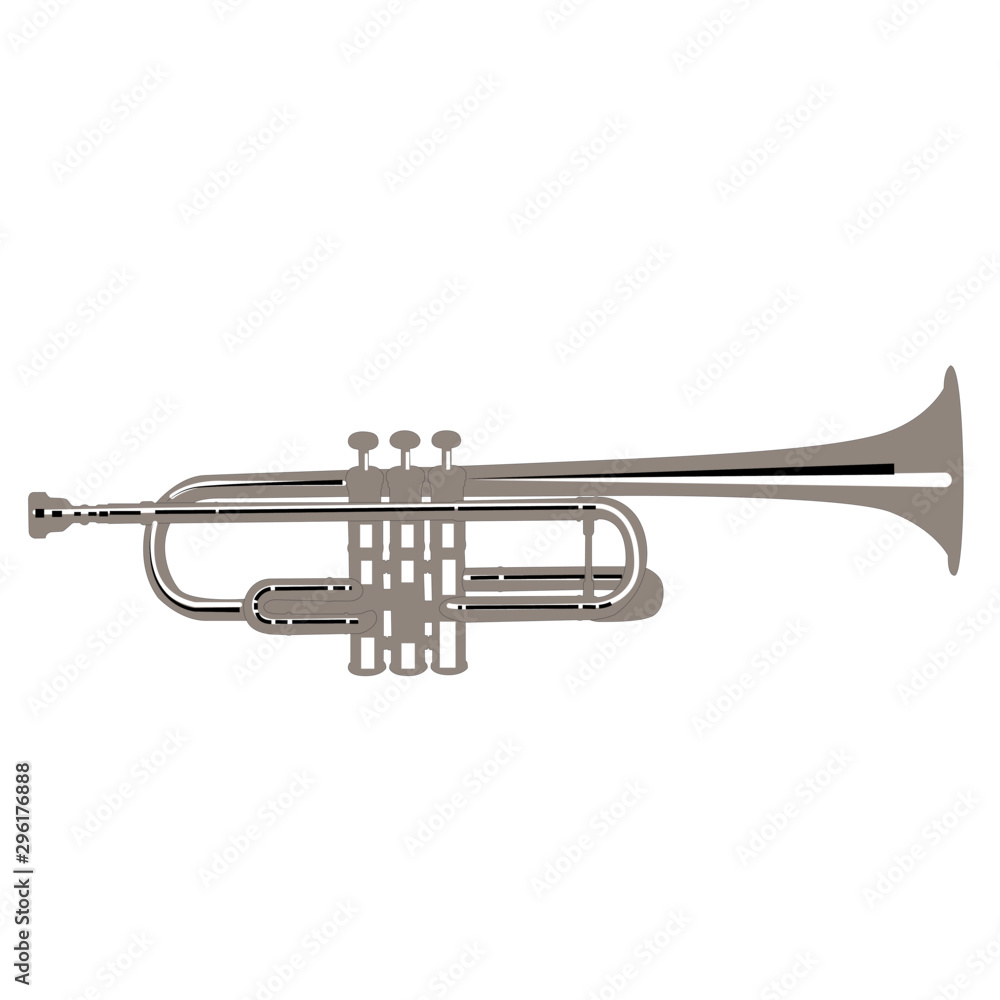 trumpet realistic vector illustration isolated trumpet realistic vector illustration isolated