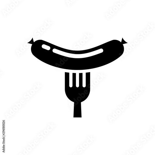 Sausage icon trendy