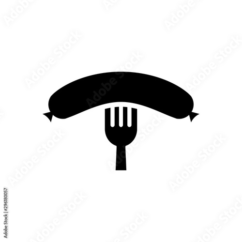 Sausage icon trendy
