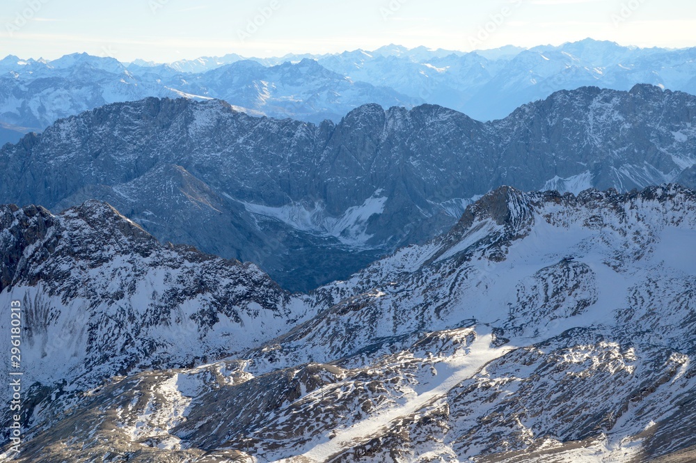 Mountains in European winter 