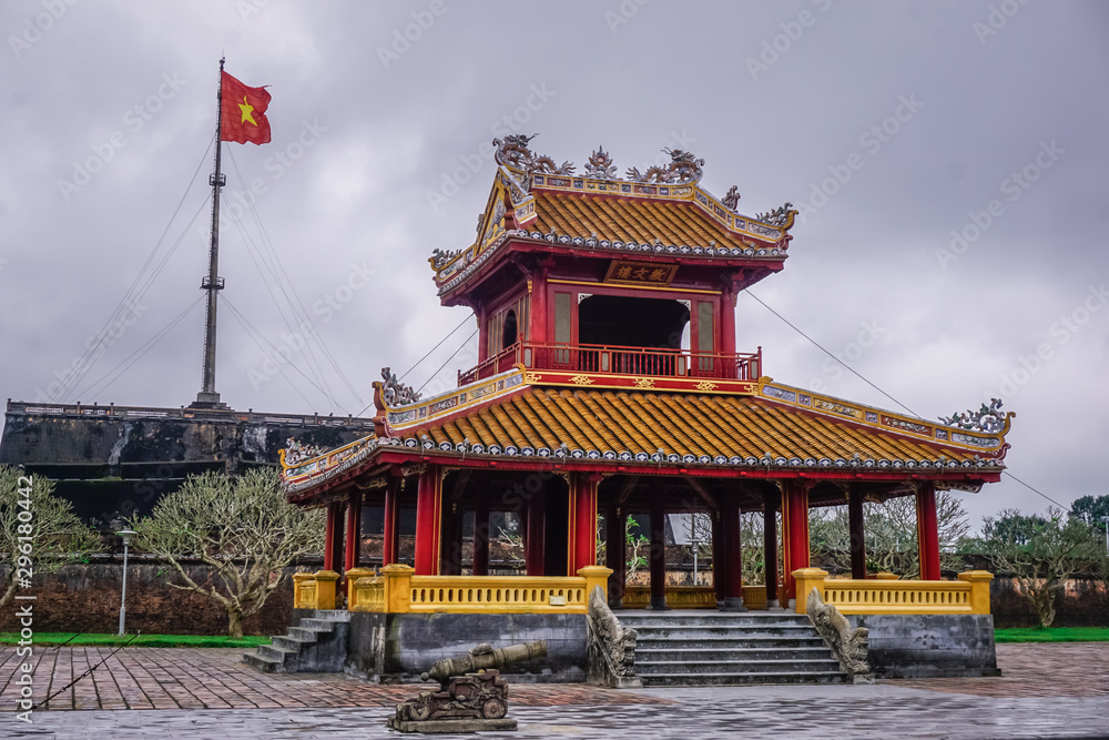 Fototapeta premium Traditional architecture in the city of Hue in Vietnam