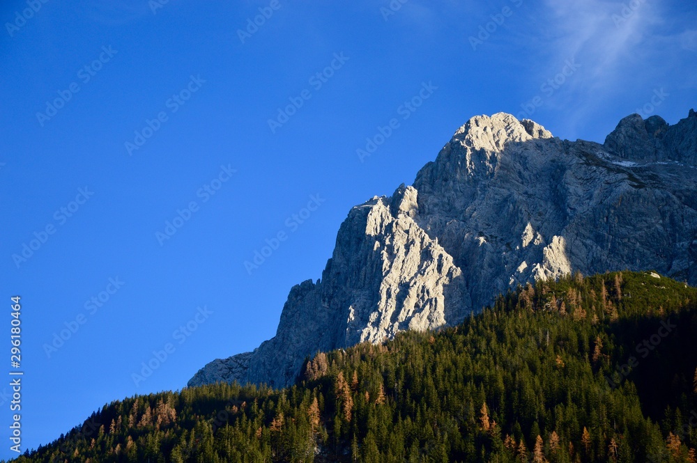 Fototapeta premium View of mountains - Bavarian Alps