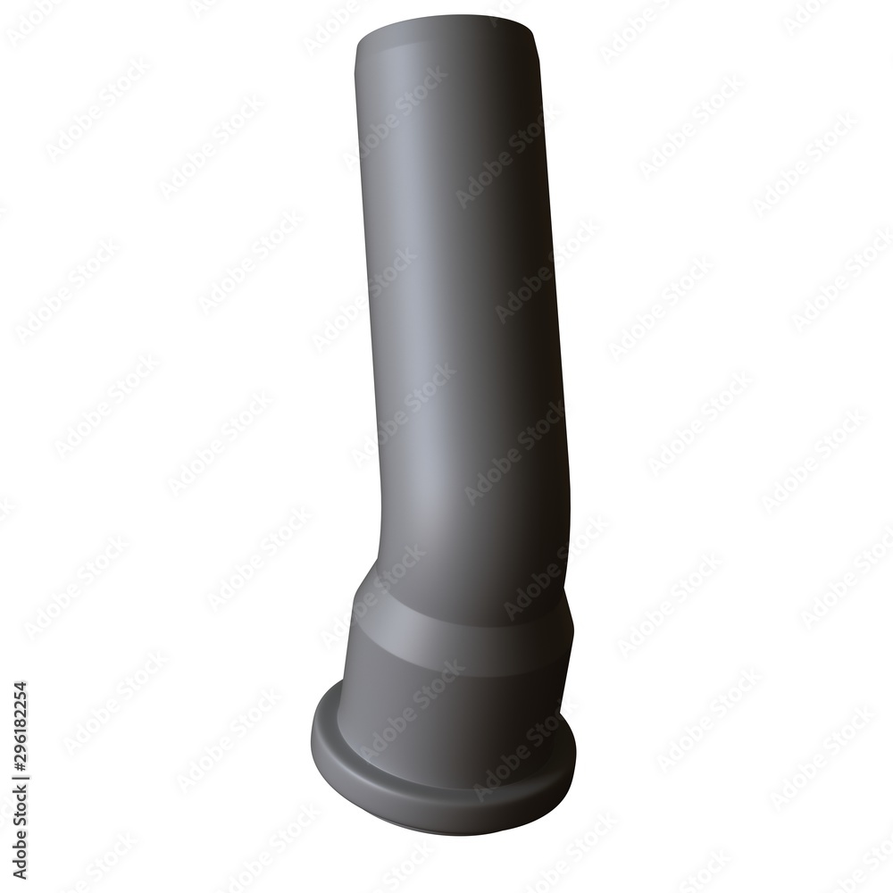 Plastic sewer pipe grey on white background, isolated. 3D rendering of excellent quality in high resolution. It can be enlarged and used as a background or texture. Plastic sewer pipe grey on white background, isolated. 3D rendering of excellent quality in high resolution. It can be enlarged and used as a background or texture.