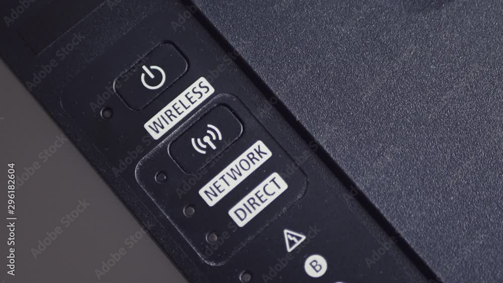 Pressing Of The Button On Off In The Printer.