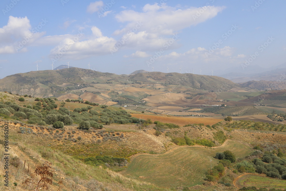 Paesaggi di campagna in Sicilia