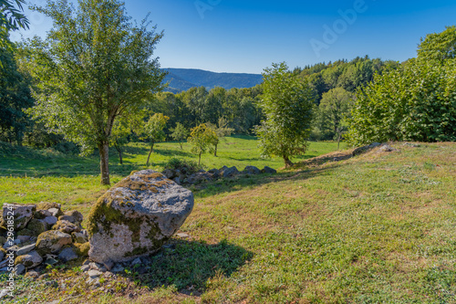 Beulotte Saint Laurent, France - 09 12 2019: Hike in the circuit of the thousand ponds