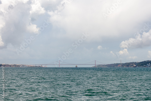 The 25 April Bridge in Lisbon  Portugal